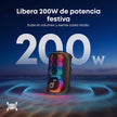 Parlante Bluetooth Portátil Soundcore Rave 3S para Fiestas Luces LED Karaoke IA 2 Mics Sonido 200W