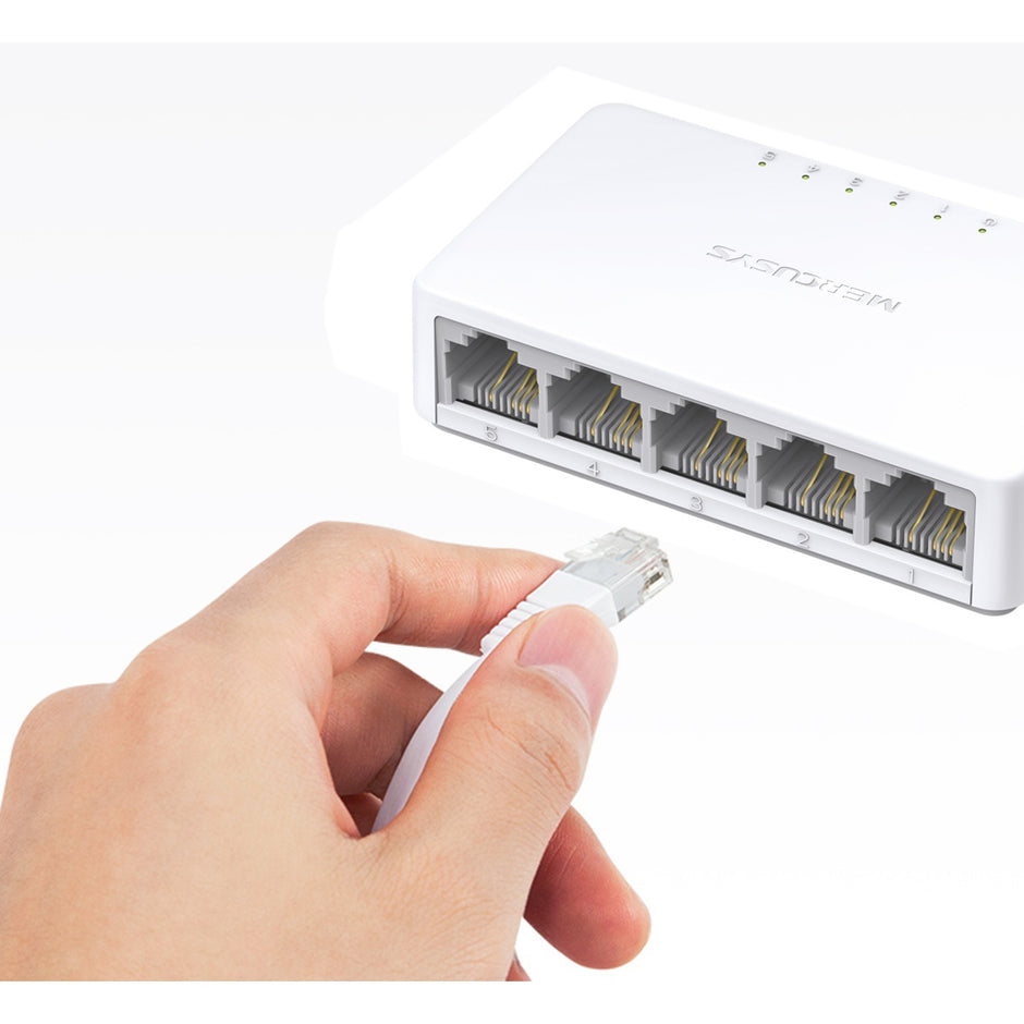 Switch De Escritorio De 5 Puertos 10/100mbps, Mercusys Ms105