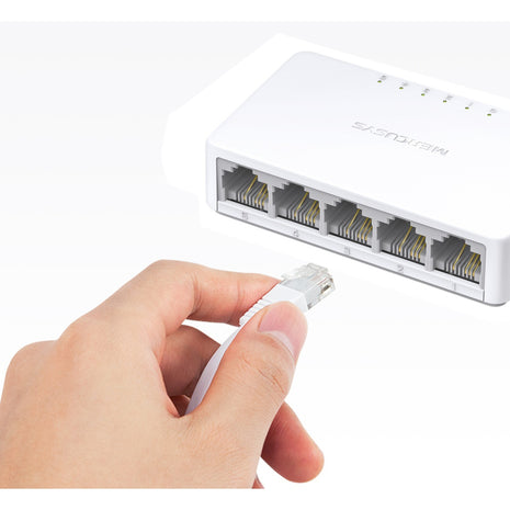Switch De Escritorio De 5 Puertos 10/100mbps, Mercusys Ms105