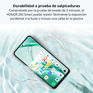 Celular Honor 200 Smart 5G Dual SIM Pantalla 6.8” 120Hz 256GB/16GB(8+8) 50MP SGS IP64 5200mAh/35W - Verde