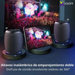 Parlante Bluetooth Portátil X-KIM XCLUSIVE AUDIO PORT TWS 10W Luces RGB MicroSD/USB/AUX/FM 3600mAh IPX5