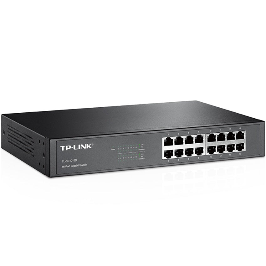 Tp-link, Switch De Escritorio 16 Puertos Gigabit, Tl-sg1016d