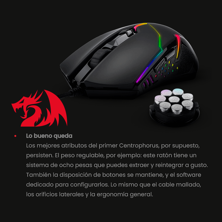 Combo Gamer Teclado Mecánico T-DAGGER Naxos T-TGK310 + Mouse Redragon Centrophorus M601 RGB 7200 DPI