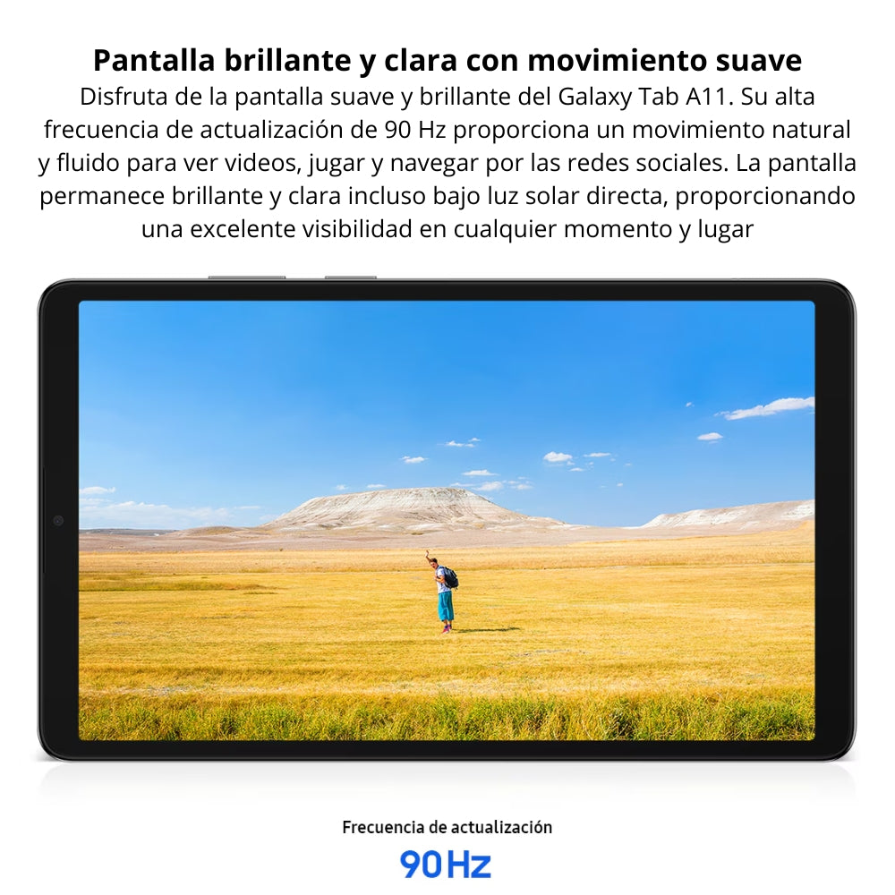 Tablet Samsung Galaxy Tab A11 Wi-Fi Pantalla 8.7” 90Hz 128GB/8GB 8MP 5100mAh - Gris