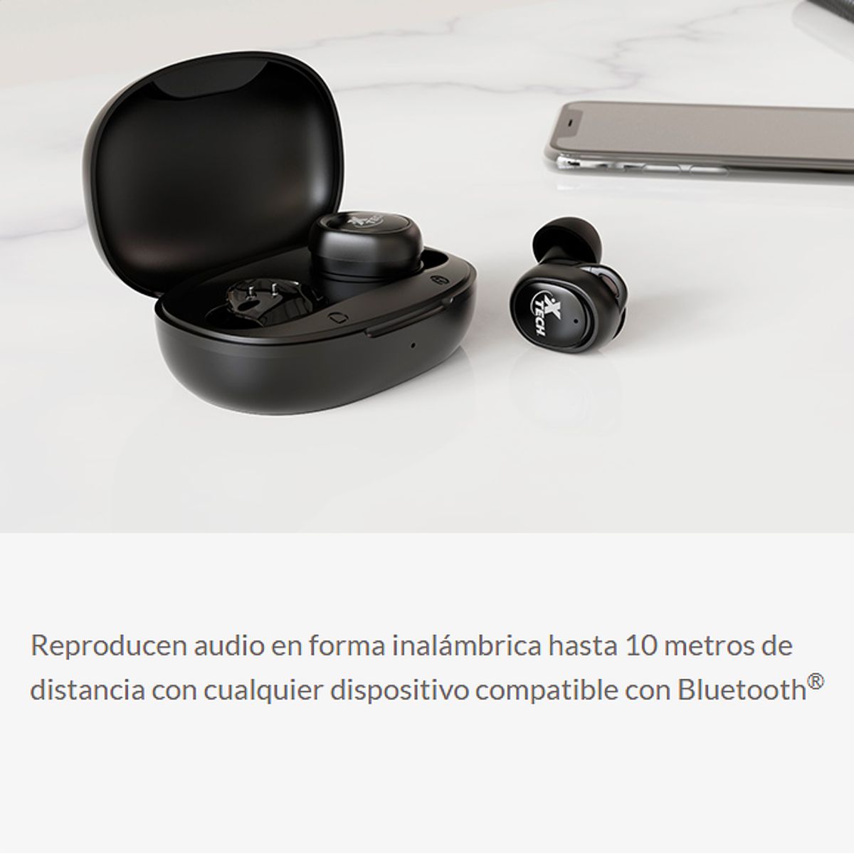 Audífonos Inalámbricos Xtech XOUND XTH-701 TWS Bluetooth 5.1 con Micrófono y Estuche de Carga