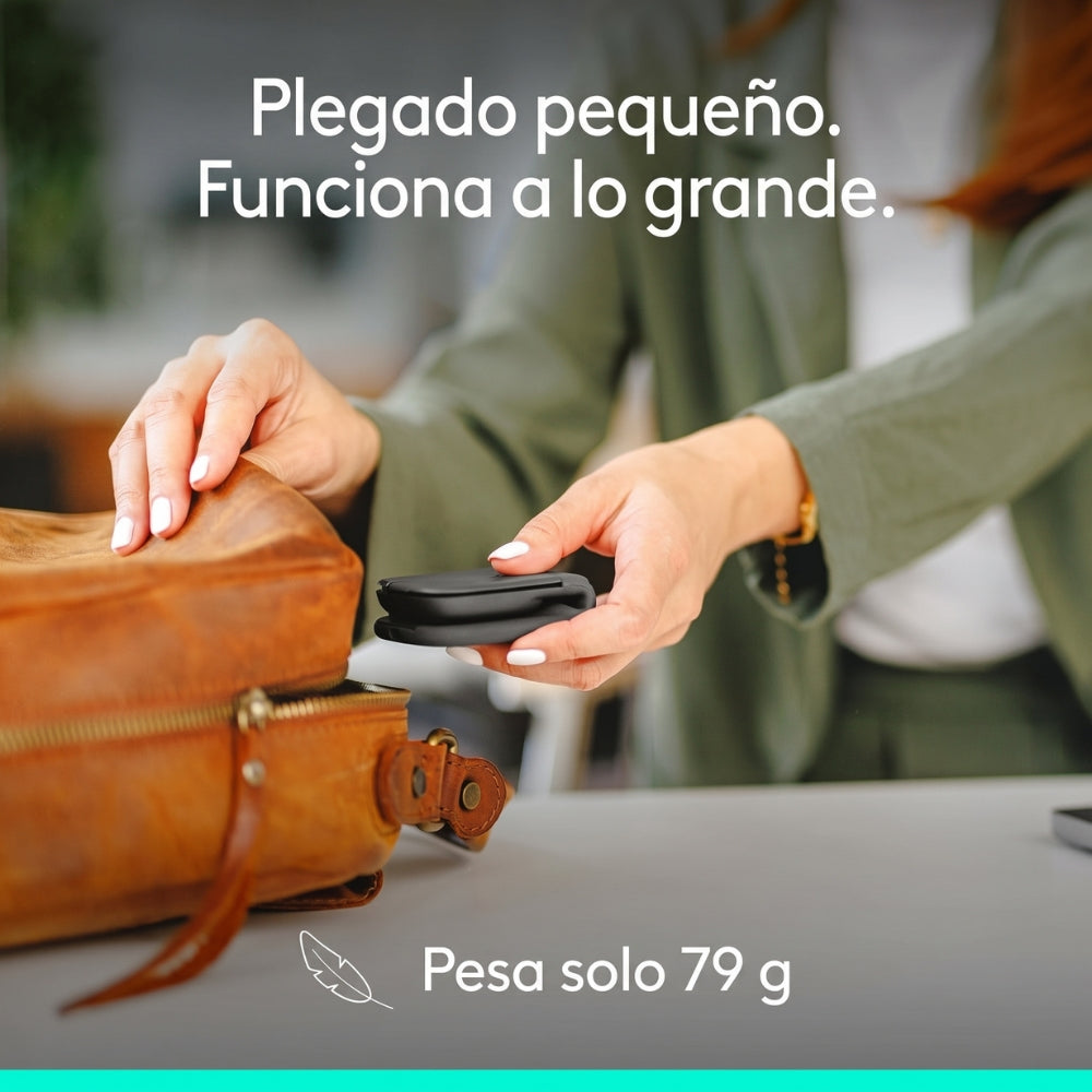 Mouse Inalámbrico Ultraportátil Logitech Mobi Fold Diseño Plegable Bluetooth 4000 DPI Smart Scroll - Grafito