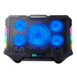 Base Refrigerante Pro Gaming S500 con 5 Ventiladores RGB, Soporte Celular y 2 Puertos USB