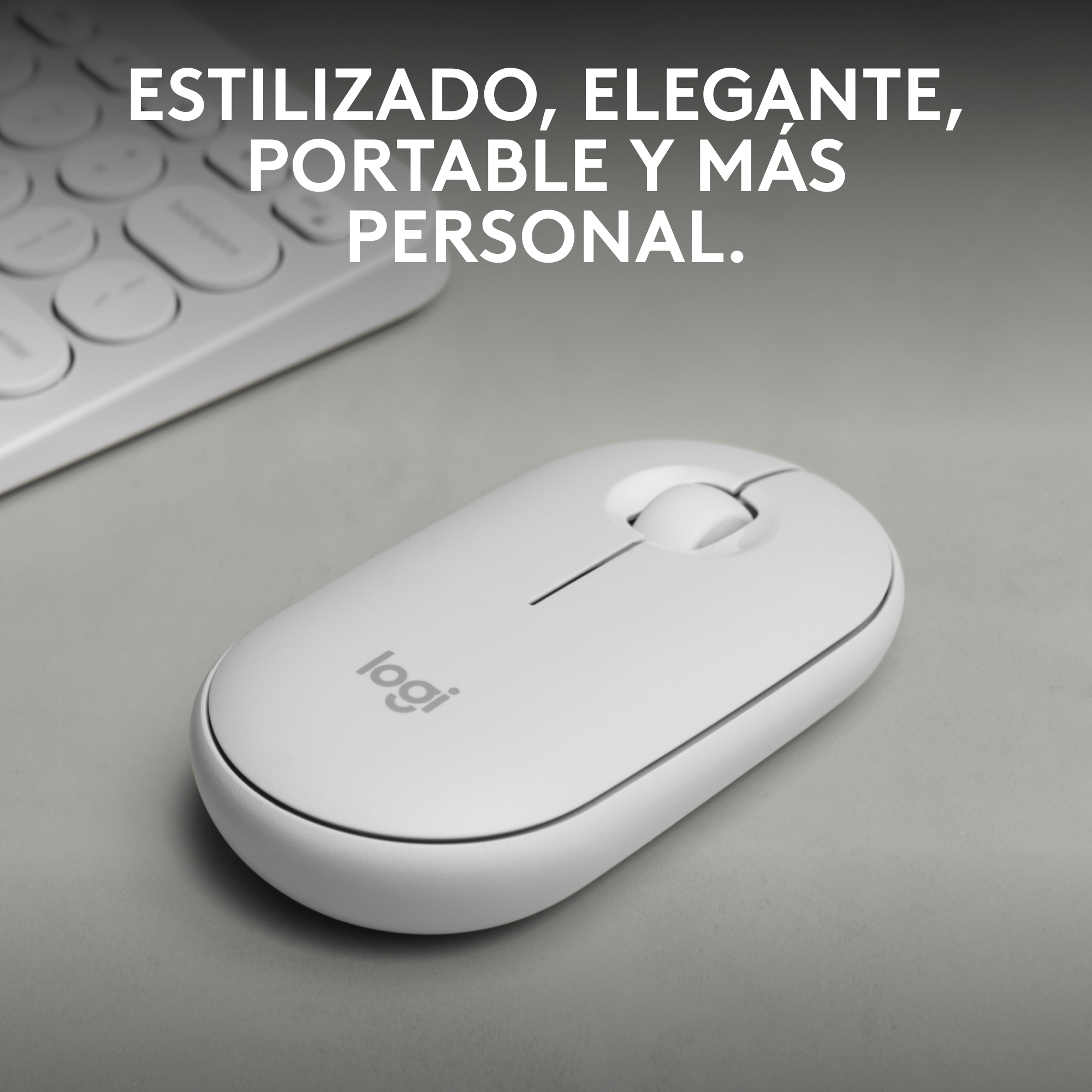 Mouse Bluetooth Multidispositivo Logitech Pebble 2 M350s, Blanco