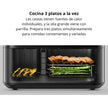 Freidora de Aire Xiaomi Dual Zone Air Fryer 10L Doble Compartimiento 101 Recetas, 9 Modos, 2700W - Negro
