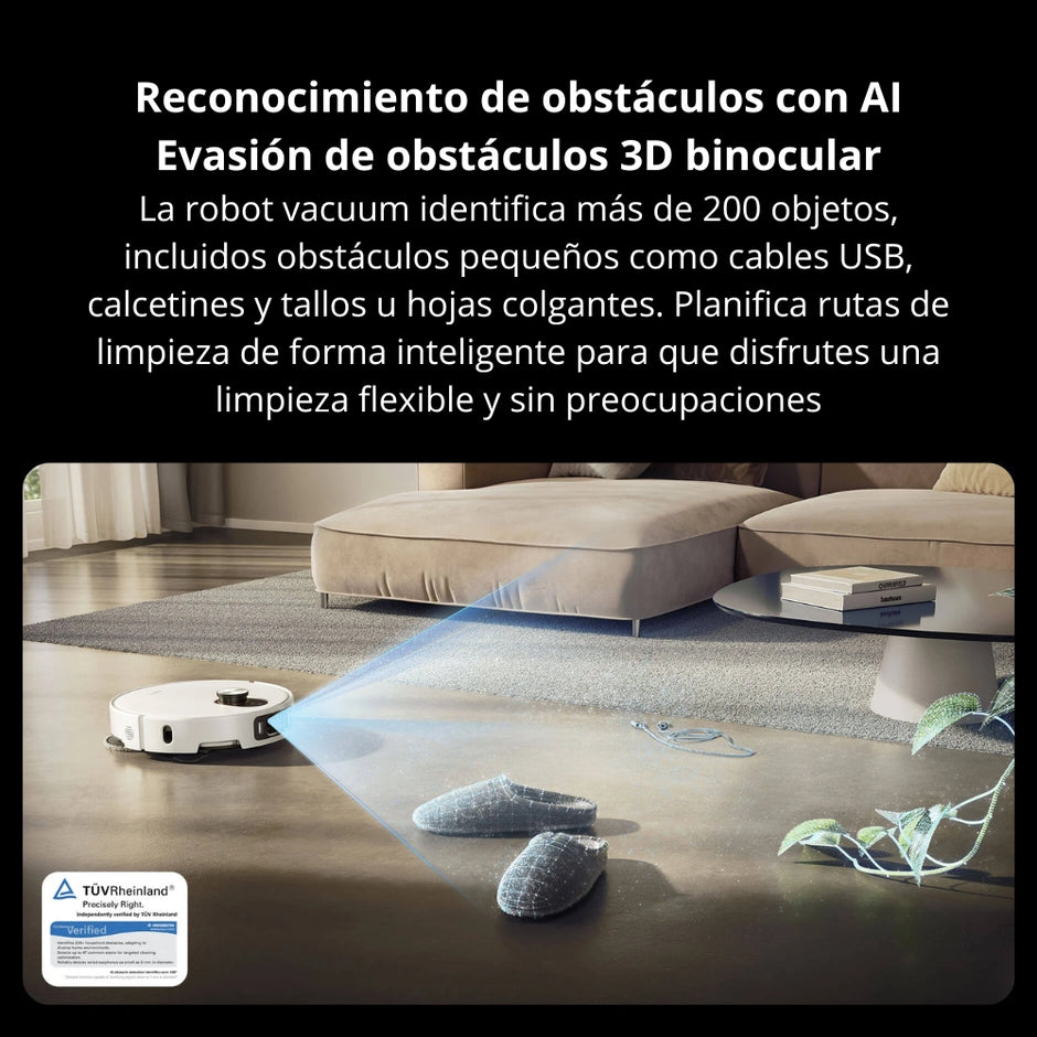 Aspiradora Robot Xiaomi Vacuum 5 Pro 20000Pa Base Omni Cámaras IA Mopa Extensible Radar dToF Retráctil