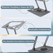 Base Portátil Plegable Metálica Unitec LS-070 Elevada con Giro 360° Superficie Antideslizante
