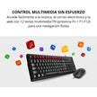 Combo Teclado Multimedia y Mouse Optico Genius KM-100SE AI Copilot - Negro