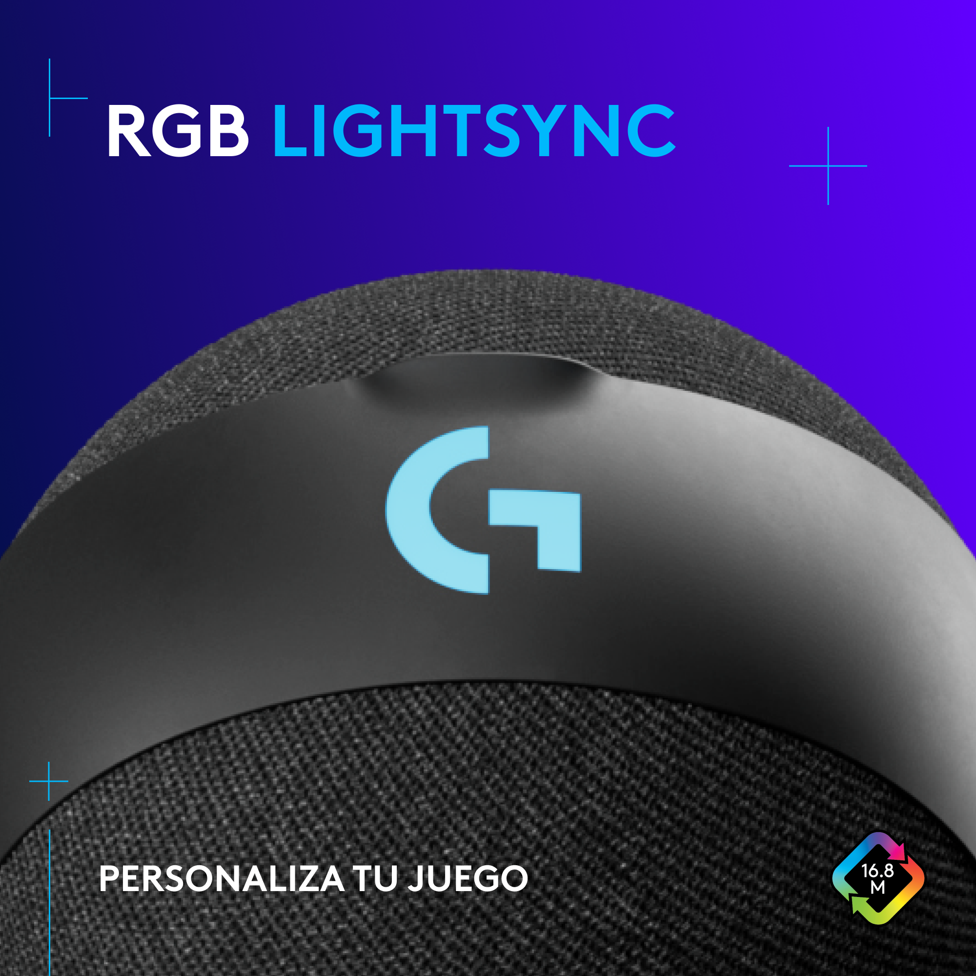 Micrófono Gamer Condensador Logitech Yeti Orb, Rgb Lightsync - Negro
