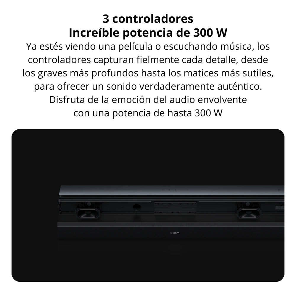 Barra de Sonido Xiaomi Soundbar Pro 2.1ch Bluetooth con Subwoofer Inalámbrico y Dolby Audio