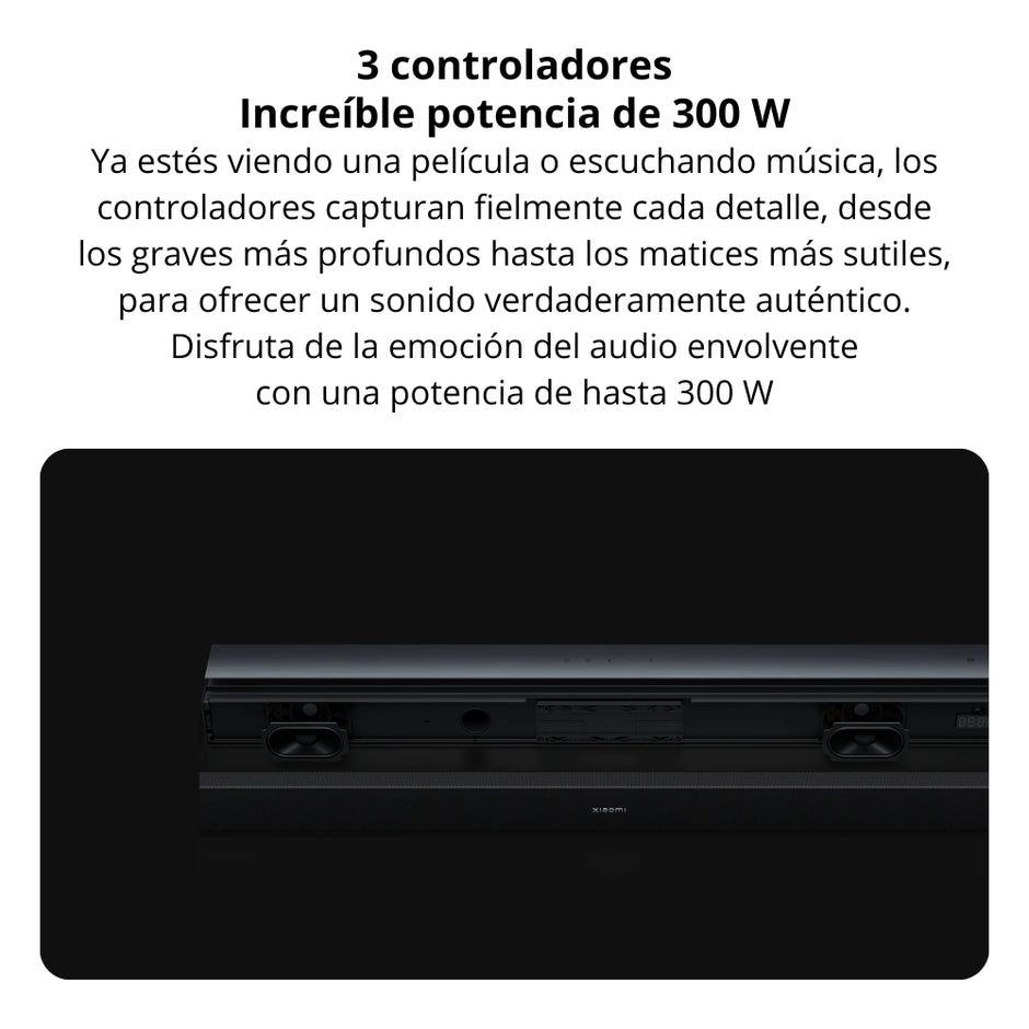 Barra de Sonido Xiaomi Soundbar Pro 2.1ch Bluetooth con Subwoofer Inalámbrico y Dolby Audio