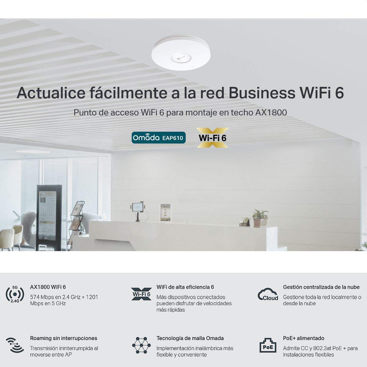 Ax1800 Wi-fi 6 Wireless Dual Band Tp-link Mount - Eap610 /vc