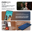 Celular Motorola G15 4G Dual SIM 6.72” FHD+ 512GB/12GB(4+8) 50MP NFC IP54 5200mAh Dolby Atmos - Azul