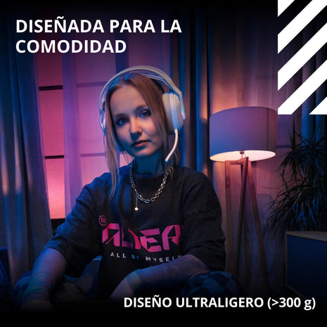 Diadema Gamer Logitech G A20x Lightspeed Ps5/Xbox/Switch/PC, Blanco