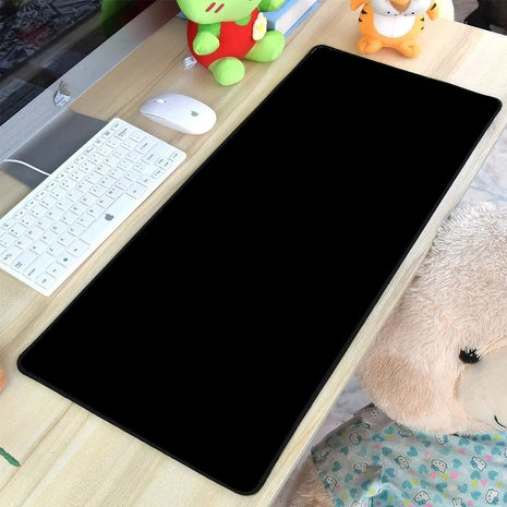 Alfombrilla Mouse Pad Extra Largo XXL Cómoda Superficie Base Antideslizante 80x30cm - Negro