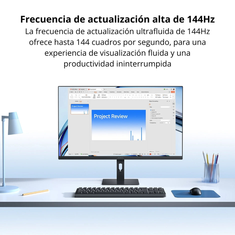 Combo Monitor Xiaomi A27i 2026 IPS 27” FHD 144Hz + Base Elevadora Techgo TDB MDF para Monitor 13-32” hasta 20kg