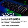 Teclado Gamer Mecánico T-Dagger Naxos T-TGK310 Rainbow Switch Red / Gris-Negro