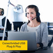 Audífonos Diadema Profesional Jabra Evolve 20 MS Estéreo USB-C/A Micrófono Control Volumen Call Center