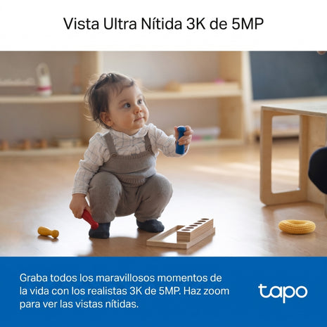 Cámara Seguridad Wi-Fi TP-Link Tapo C230 3K 5MP Robótica 360° Detección IA Visión Nocturna Mejorada