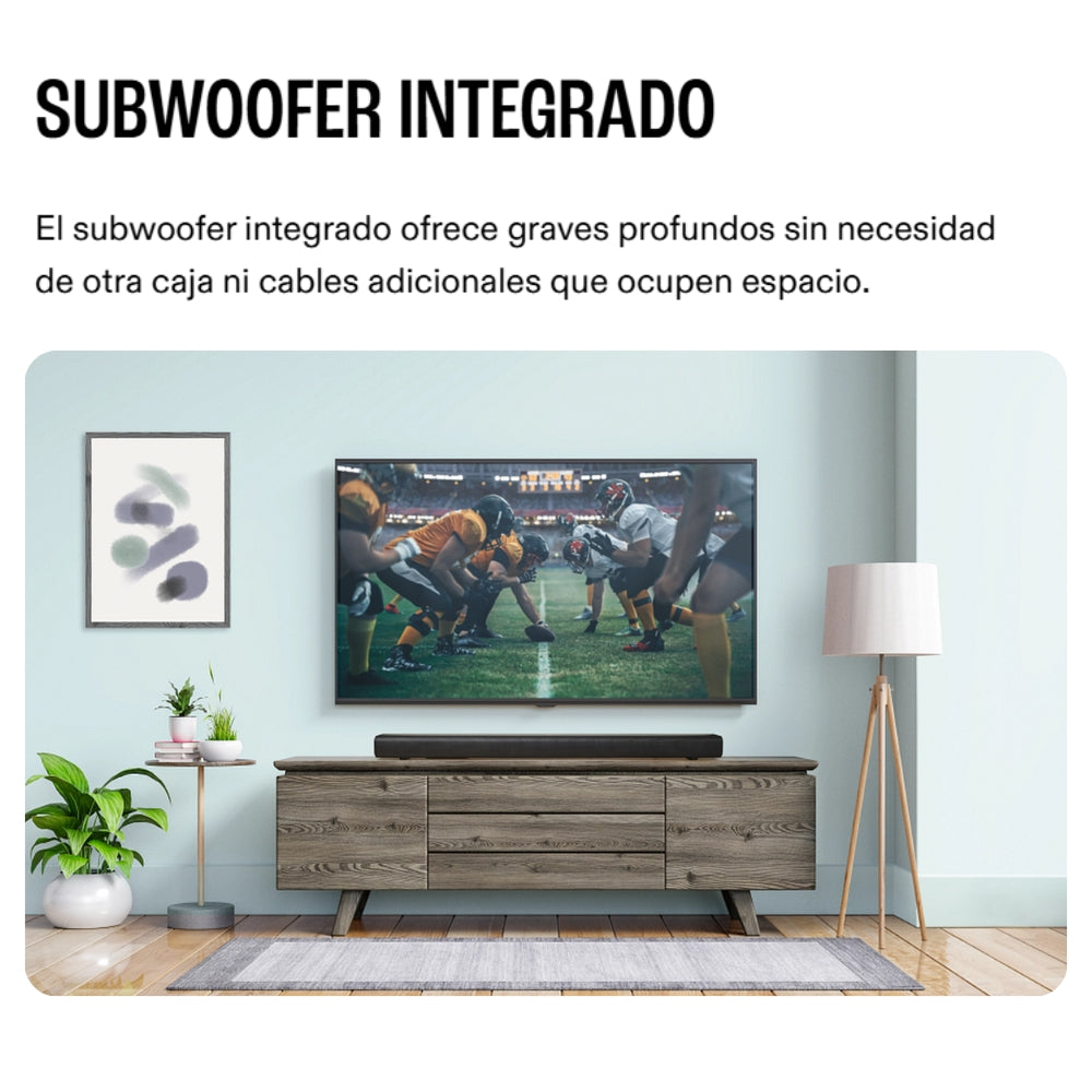 Barra de Sonido JBL Cinema SB510 Subwoofer Integrado 3.1 Canales 200W Dolby Audio HDMI + Soportes Pared