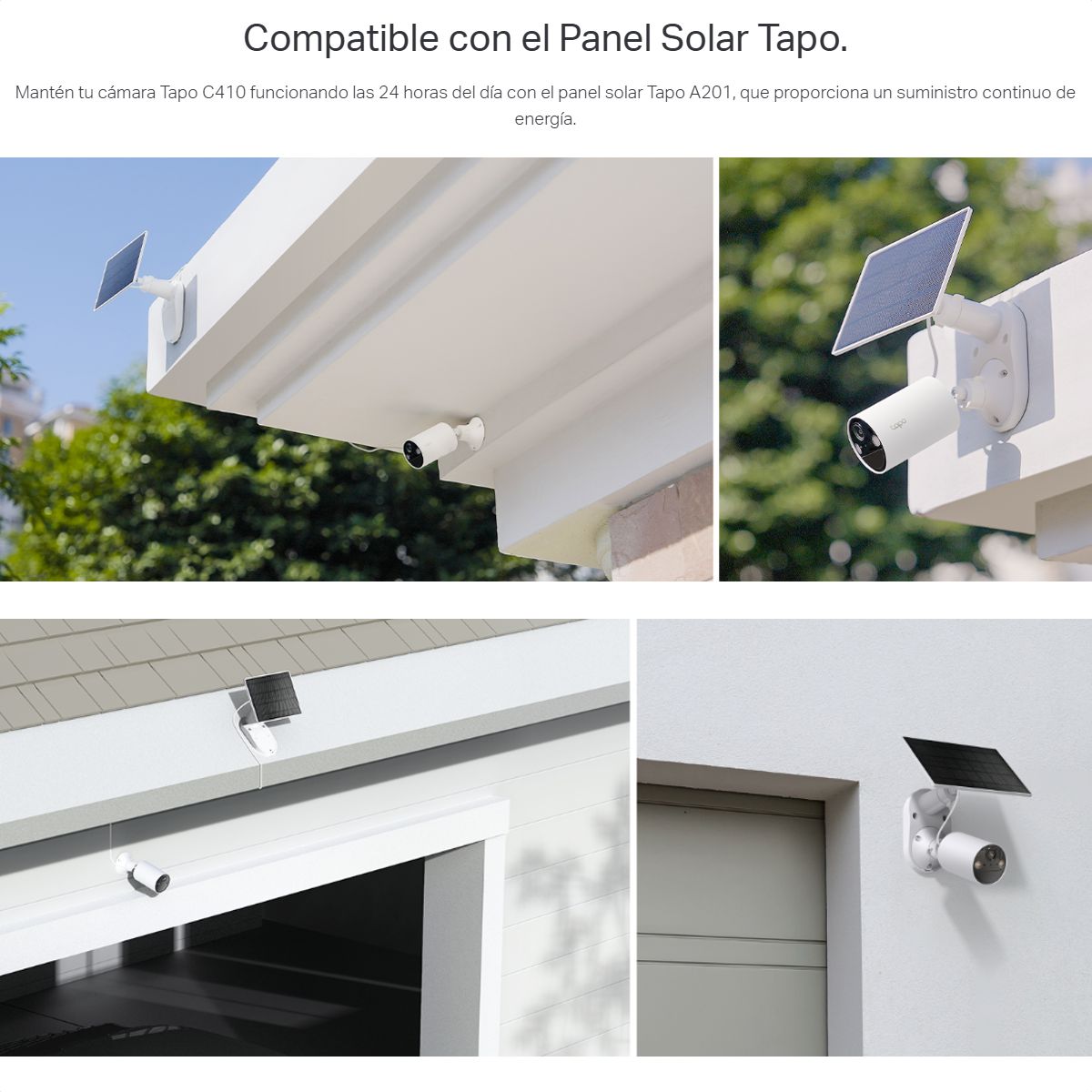 Cámara de Vigilancia Tp-Link Tapo C410 Kit Con Panel Solar, Batería Recargable y Detección IA