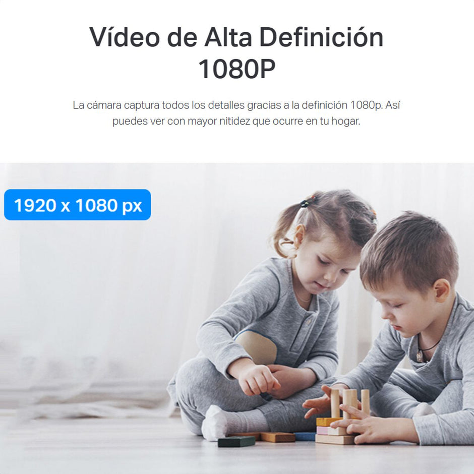 Cámara WiFi TP-Link Tapo C200c 360° Full HD 1080p Visión Nocturna Giro e Inclinación y Compatible con Alexa + Micro SD 64GB