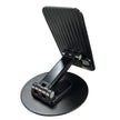 Soporte Para Celular Plegable Metalico / Giratorio 360° y Altura Ajustable, Negro