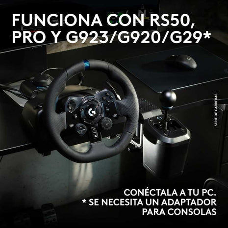 Palanca de Cambios Logitech G RS H-Shifter en Patrón H de 7 Velocidades y Reversa para Sim Racing PC