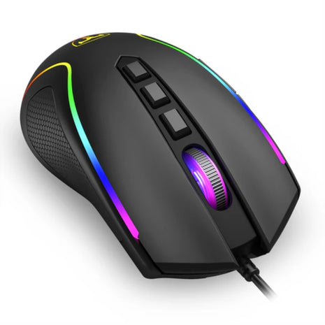 Mouse Gamer T-dagger Darkangel Lite, Iluminacion Rgb, 8 Botones Programables, 10000 Dpi
