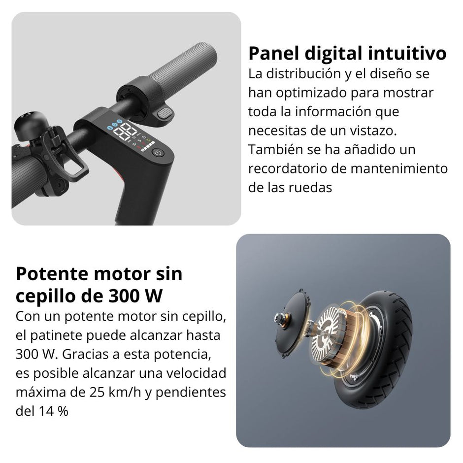Patineta Eléctrica Xiaomi Scooter 4 Lite Llantas 8.5