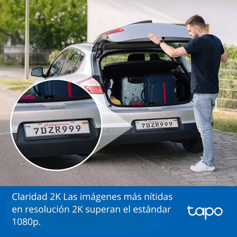 Cámara IP WiFi TP-Link Tapo TC82, para Exterior con Batería Recargable y Detección IA con IP65