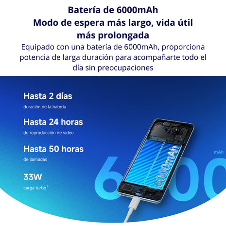 Celular Xiaomi Redmi Note 15 Dual SIM Pantalla 6.7" 120Hz 256GB/16GB(8+8) 108MP IA IP64 6000mAh/33W - Verde