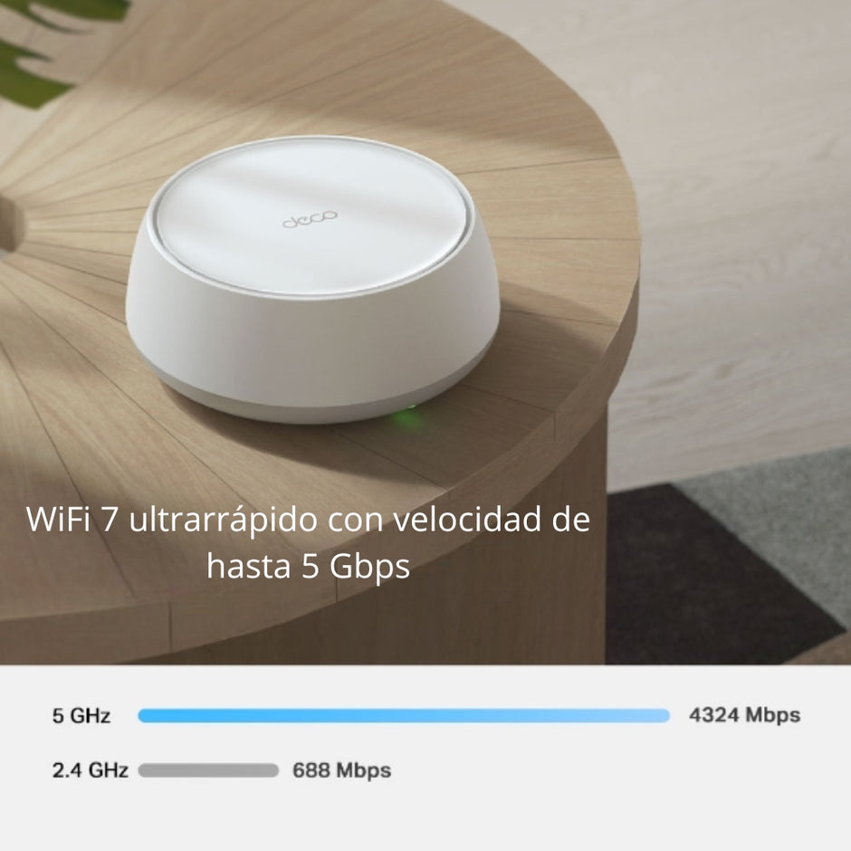 Sistema WiFi 7 Mesh BE5000 TP-Link Deco BE25 (3-pack) Red a 5012Mbps en Malla para el Hogar