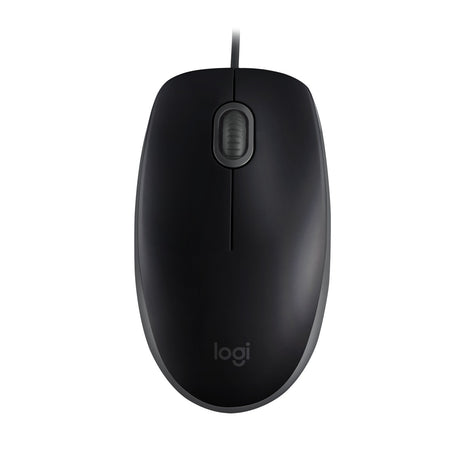 Mouse Óptico Logitech M110 Silent con Clics 90% más Silenciosos Cable USB Diseño Ambidiestro -Negro