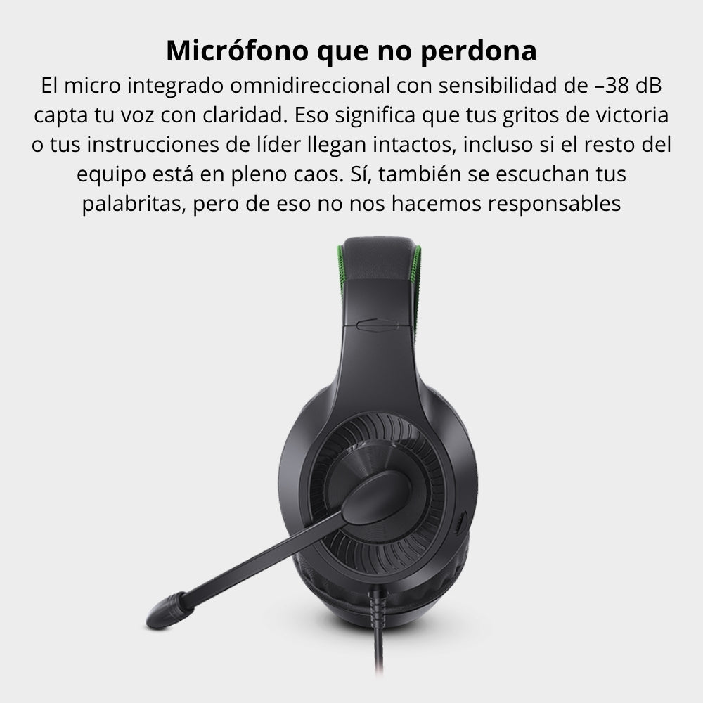 Diadema Gamer T-Dagger Geeraz T-RGH113 Microfono Conector 3.5 mm - Negro