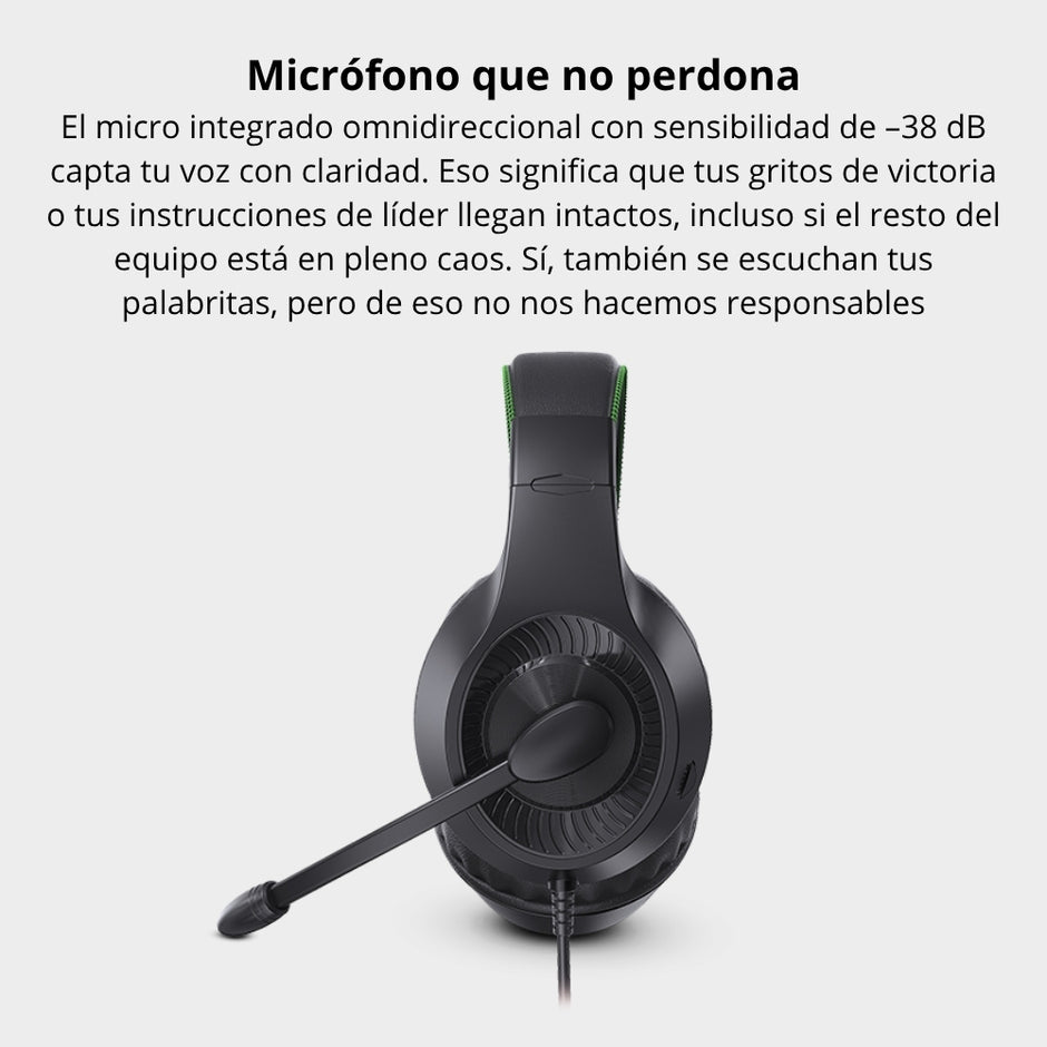 Diadema Gamer T-Dagger Geeraz T-RGH113 Microfono Conector 3.5 mm - Negro