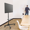 Soporte Móvil con Ruedas para TV de 32'' a 55'' TechGo SPR-6403 hasta 35kg + 1 Repisa
