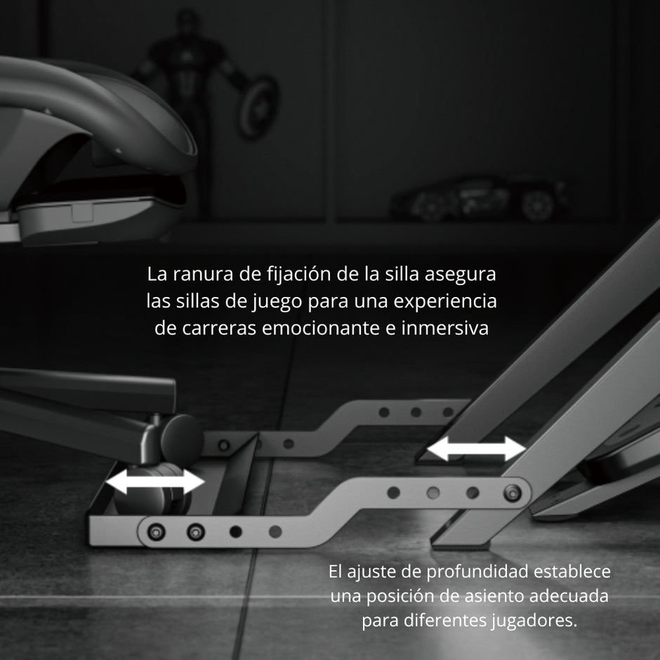 Soporte Universal Plegable para Simulador Timón y Palanca TechGo SPTG-05, Compatible Logitech y +