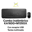 Combo Inalámbrico Delux: Teclado Slim Multimedia + Mouse