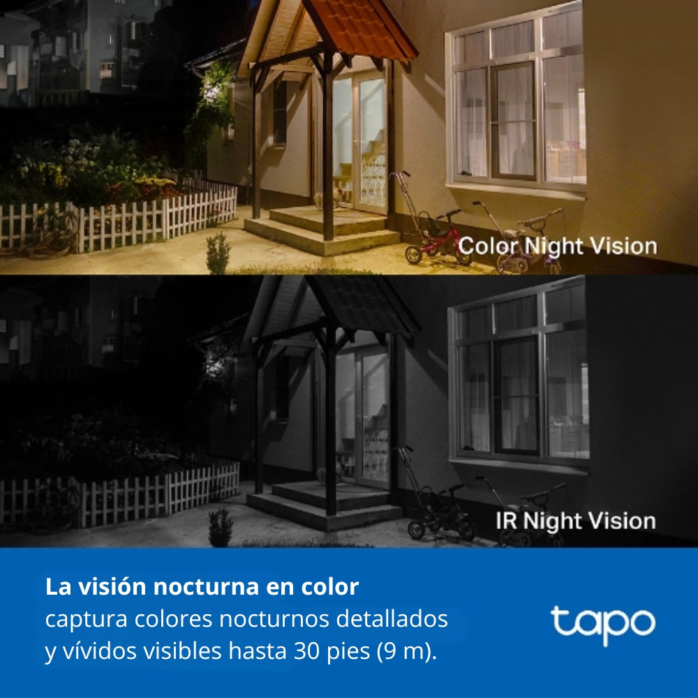 Cámara de Vigilancia TP-Link Tapo C410, Wi-Fi para Exterior con Batería Recargable y Detección IA + Micro SD 128GB