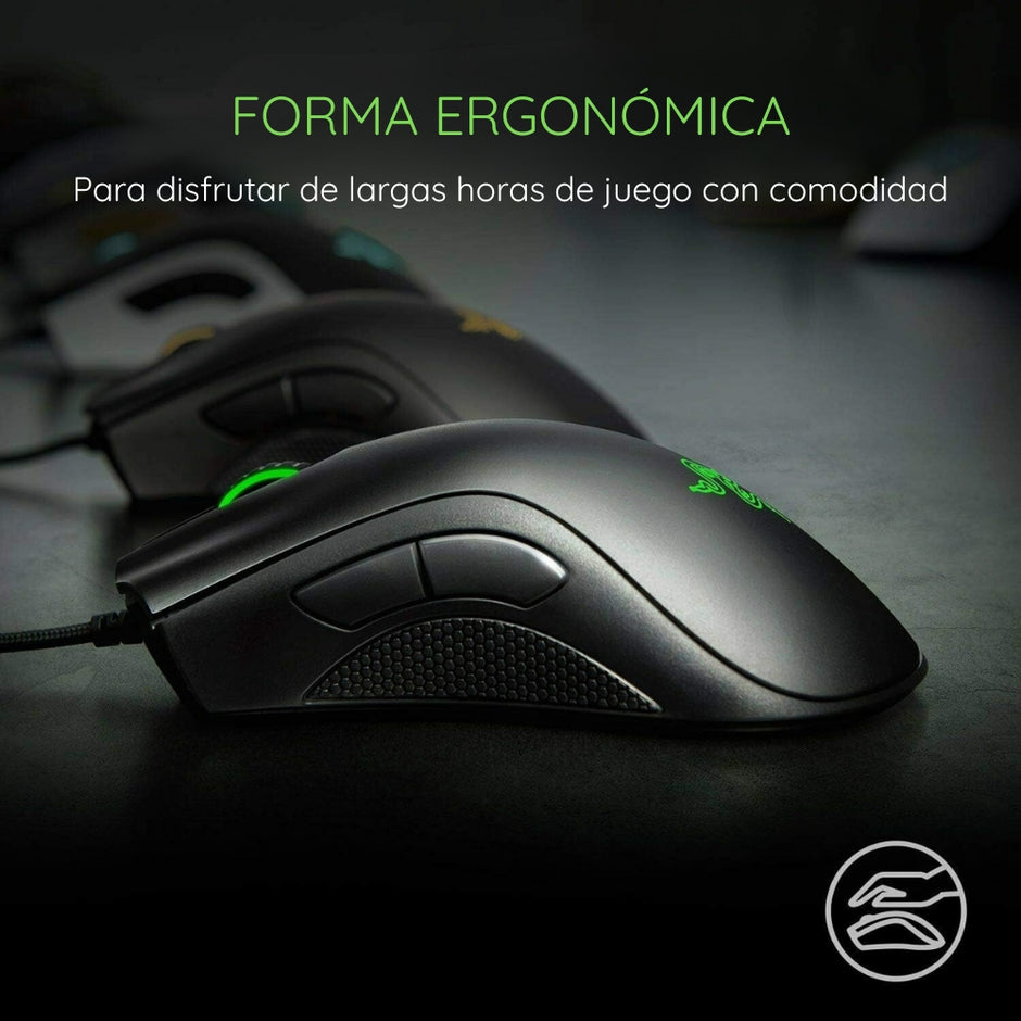 Razer DeathAdder Essential Mouse Gamer Alámbrico 6400 DPI Ergonómico para Diestros - 5 Botones Programables - Negro