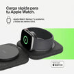 Cargador Inalámbrico Belkin 2 en 1 Magnetic Travel Pad Qi2 WIZ026ttBK 15W iPhone AirPods Carga Rápida