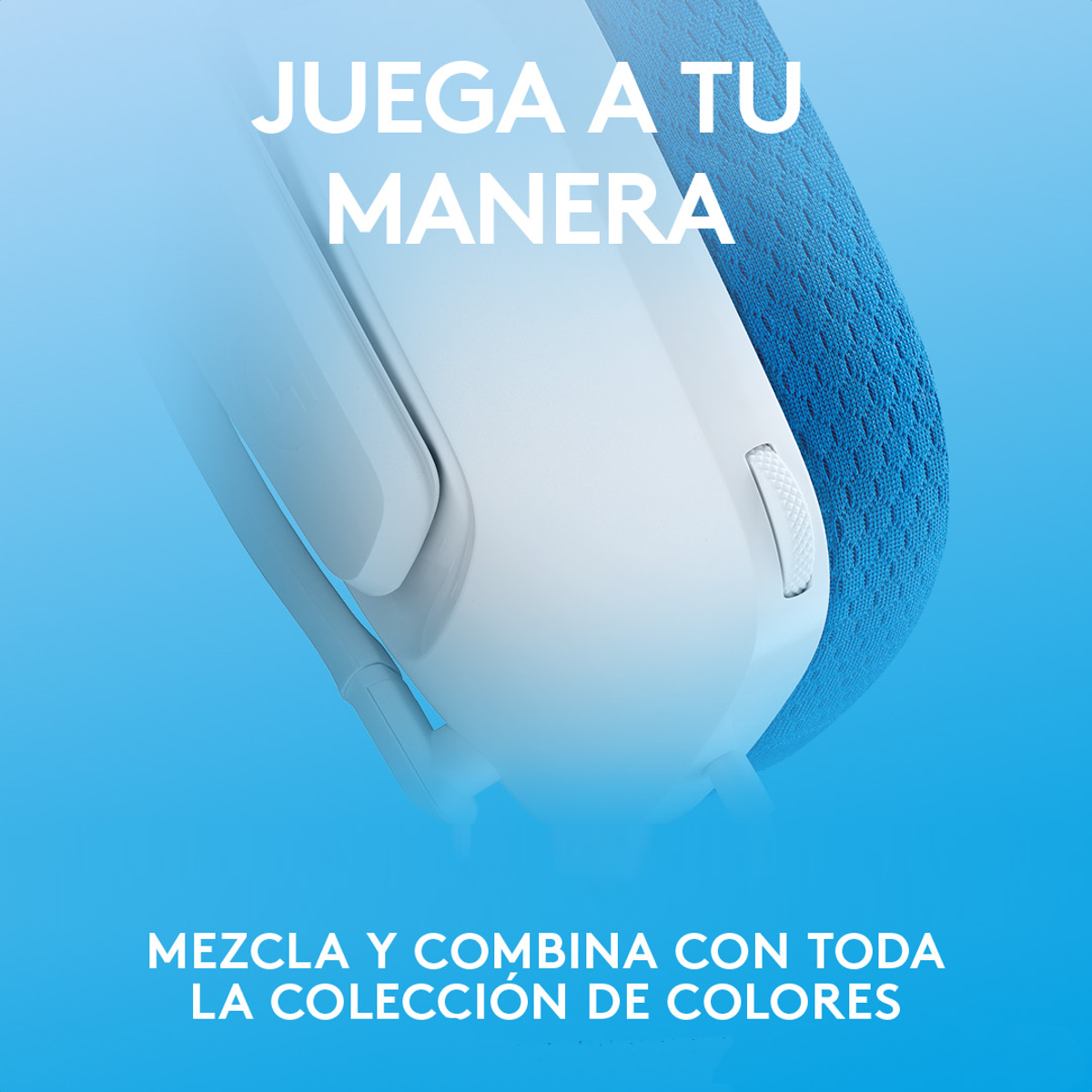 Diadema Gamer Alámbrica Logitech G335 Micrófono Flip to Mute Plug 3.5mm PC PS5 Xbox Switch - Blanco