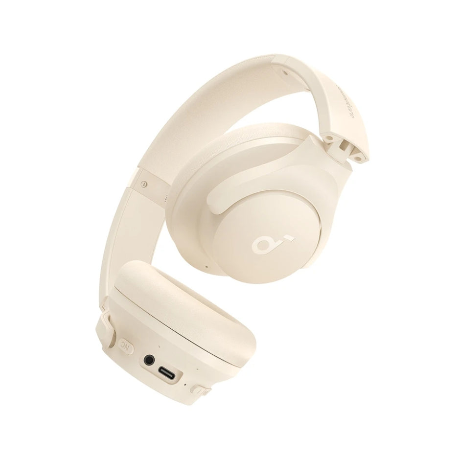 Audífonos Diadema Bluetooth Soundcore Q20i Cancelación Ruido Híbrida Hi-Res Batería ANC 40h/60h - Blanco