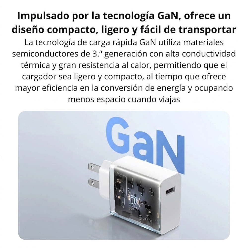 Combo Xiaomi Turbo Cargador 100W + Cable 1M USB a USB-C / 100% Original - Blanco