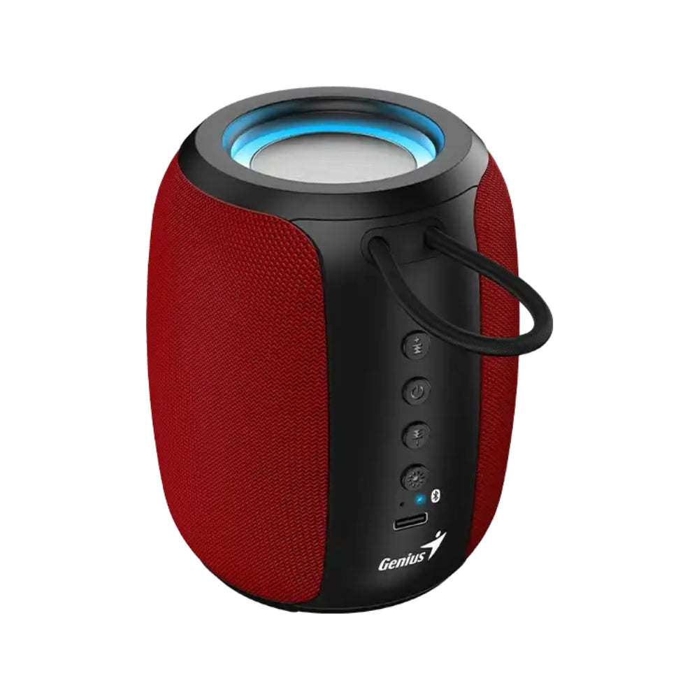 Parlante Portatil Genius Sp-915bt con Microfono Bluetooth 5.3 USB-C - Rojo